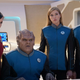 Talla, Bortus, Kelly, and Ed on the bridge.